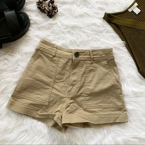 H&M Tan High Waisted Shorts